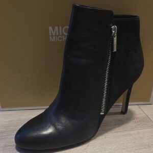 Michael Kors Sleek Black Ankle Booties